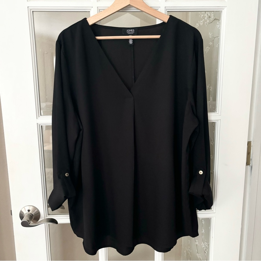 JONES NEW YORK Tunic Blouse Sz XL - Picture 2 of 8